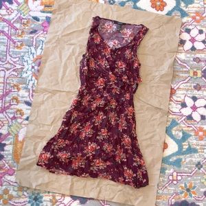 NWOT Burgundy Floral Sundress